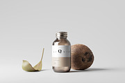 Amber Glass Medicine Bottle Mockup, a Cups & Container Mockup by pmvch (Thumbnail 8 of 10)