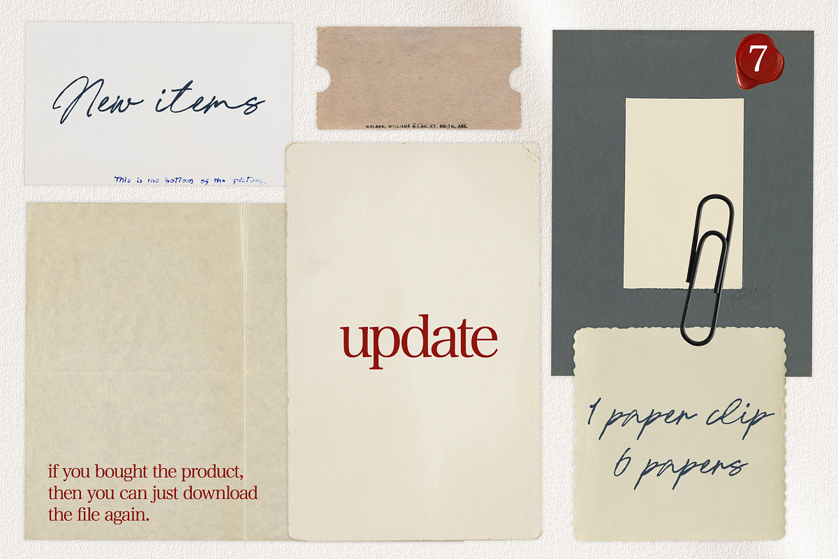 Papermix: Collection Pack of Papers, a Texture Graphic by lerinartstudio (Photo 11 of 11)