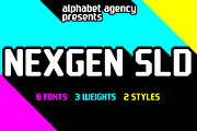 Nexgen SLD Font Family, a Sans Serif Font by Alphabet Agency (Thumbnail 1 of 7)