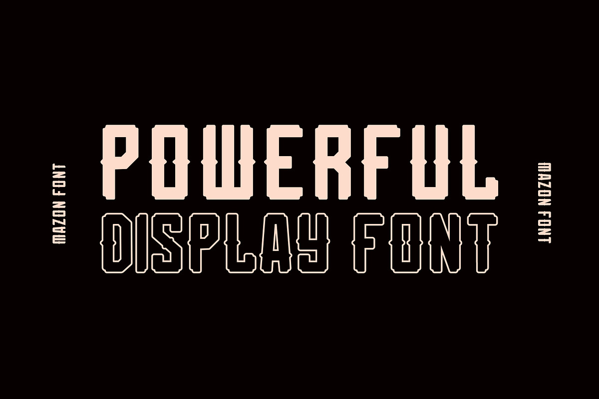 Mazon - Display Typeface, a Font by Nozem Supply (Photo 3 of 7)
