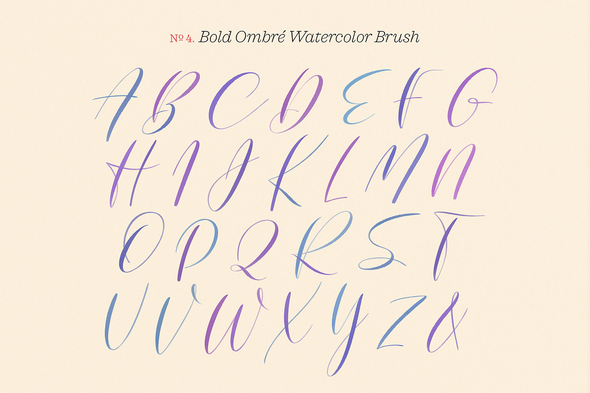 Inky Lettering Procreate Brush Set, a Brush Add-On by Molly Suber Thorpe (Photo 8 of 14)