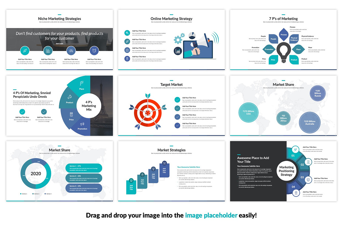 Marketing Plan Keynote Template, a Presentation Template by SlideBunny
