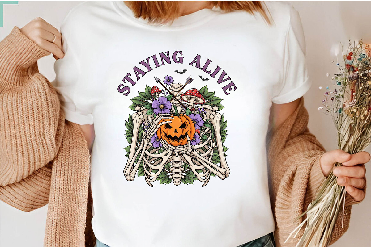 Skeleton Halloween Quote Sublimation, a Work Illustration by Dream Creation (Photo 2 of 5)