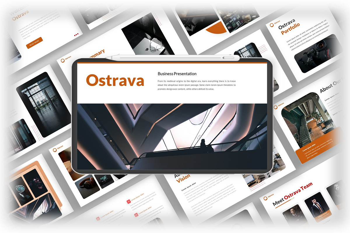 Ostrava–Business PowerPoint Template, a Presentation Template by kreatifreya (Photo 1 of 5)