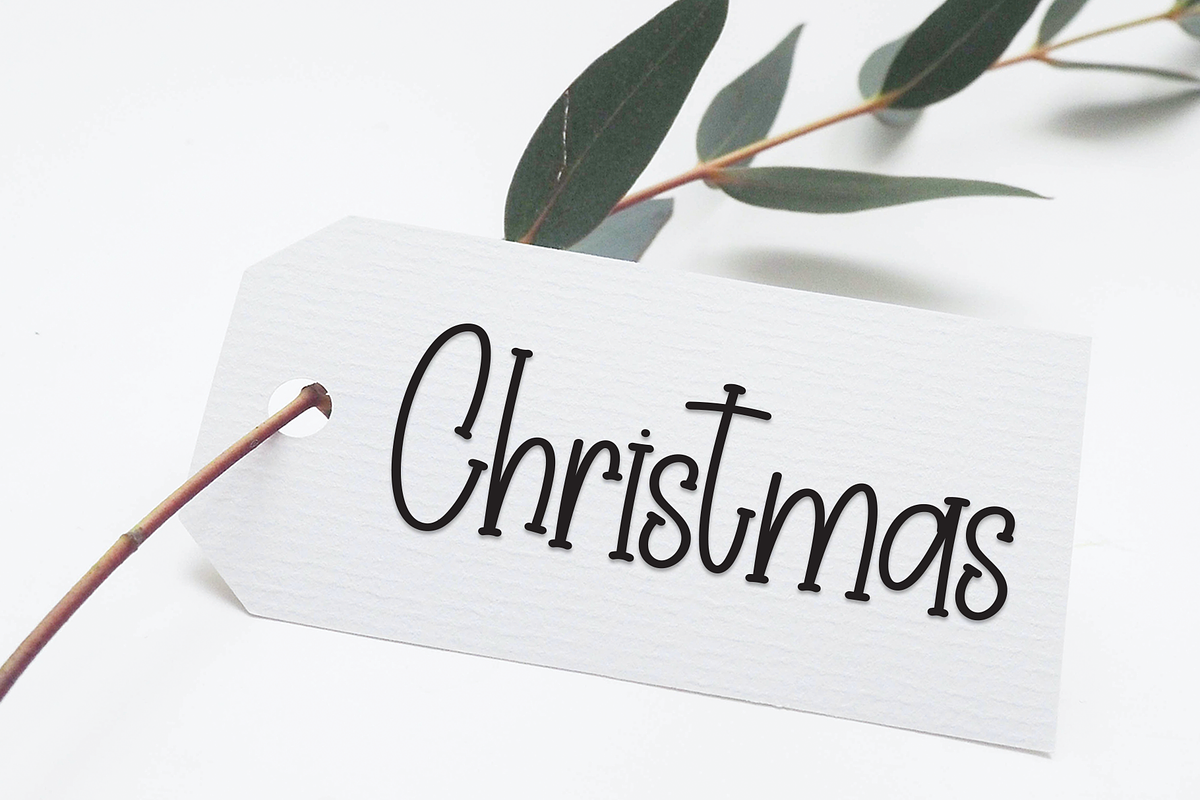 Santa Birthday | Script Font, a Script Font by Scratchones (Photo 5 of 8)