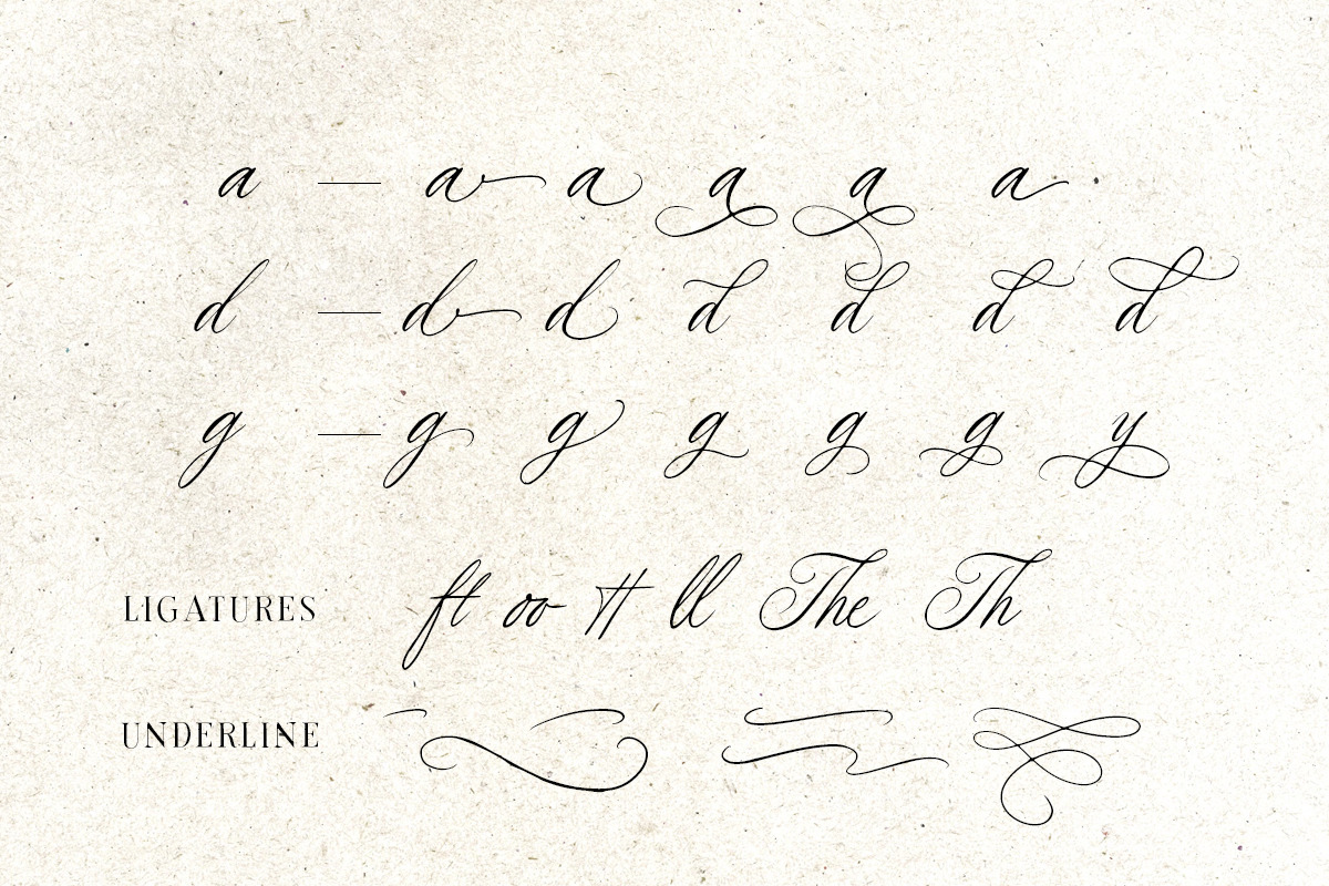 Golden Rouge Vintage Script, a Script Font by Letterhend Studio (Photo 9 of 10)