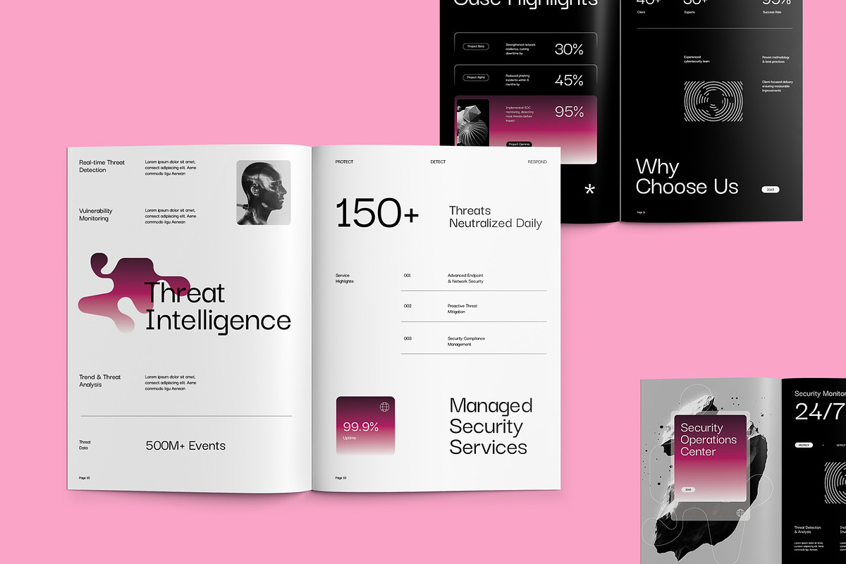 Cybersecurity Company Profile - CYBE, a Brochure Template by fakhroo (Photo 10 of 13)