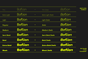 Baflion Sans +Variable Fonts, a Sans Serif Font by Oktnum Type Foundry (Thumbnail 13 of 14)