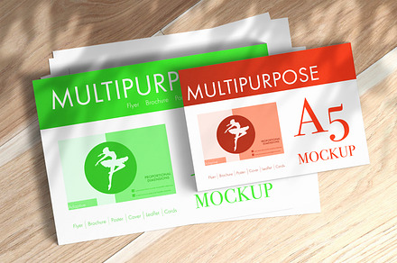 Flyers Multipurpose A4 Mockup