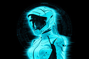 HUD Hologram Photoshop Action, an Action Add-On by pixelbuddha.net (Thumbnail 6 of 9)