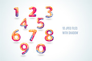 Bright Polygonal Crystal Numbers, a Graphic by KannaaDesign (Thumbnail 2 of 4)