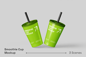 Smoothie Cup Mockup, a Cups & Container Mockup by renderstockmarket