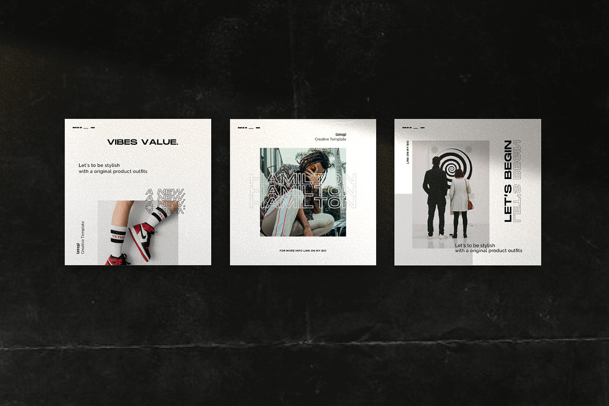 HAMILLTON - Social Media Pack Bundle, a Social Media Template by Dirtytemp Studio (Photo 8 of 14)