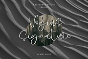 Vogius Signature - Script, a Script Font by Krakenbox Studio (Thumbnail 1 of 12)
