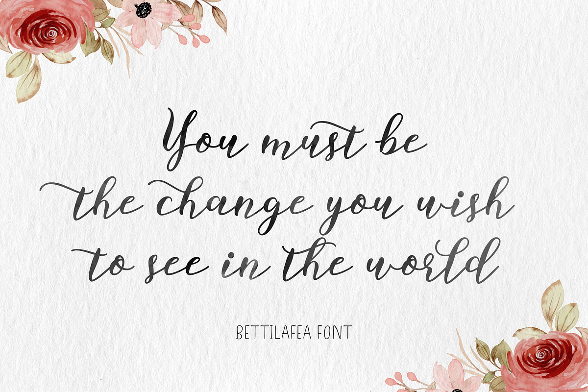 Bettilafea Duo Handmade Fonts, a Script Font by Siwox Studios (Photo 2 of 13)