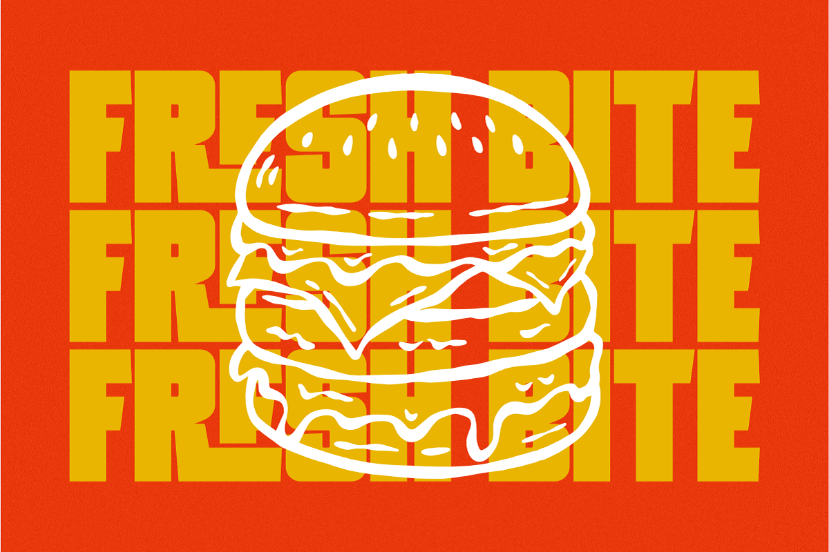 Fresh Burger - Modern Display Sans, a Sans Serif Font by Pian45 Studio (Photo 2 of 8)