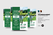 Golf Tournament Flyer Template, a Flyer Template by Aam360 (Thumbnail 1 of 3)
