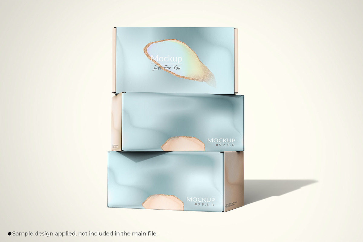 Front Tuck Mailing Box Mockup, a Packaging Mockup by Sheikhadesign (Photo 9 of 11)