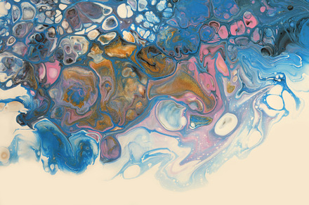 Abstract flow acrylic and watercolor, an Abstract Photo by Liliia Rudchenko