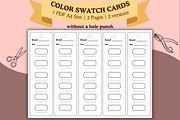 COLOR SWATCH CARD TEMPLATE PDF PNG, a Decorative Illustration by Vachira Digital Studio (Thumbnail 2 of 4)