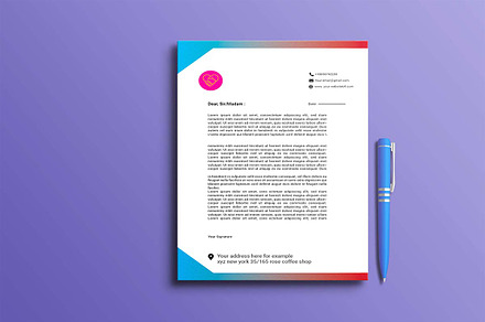 A4 letterhead, letterhead