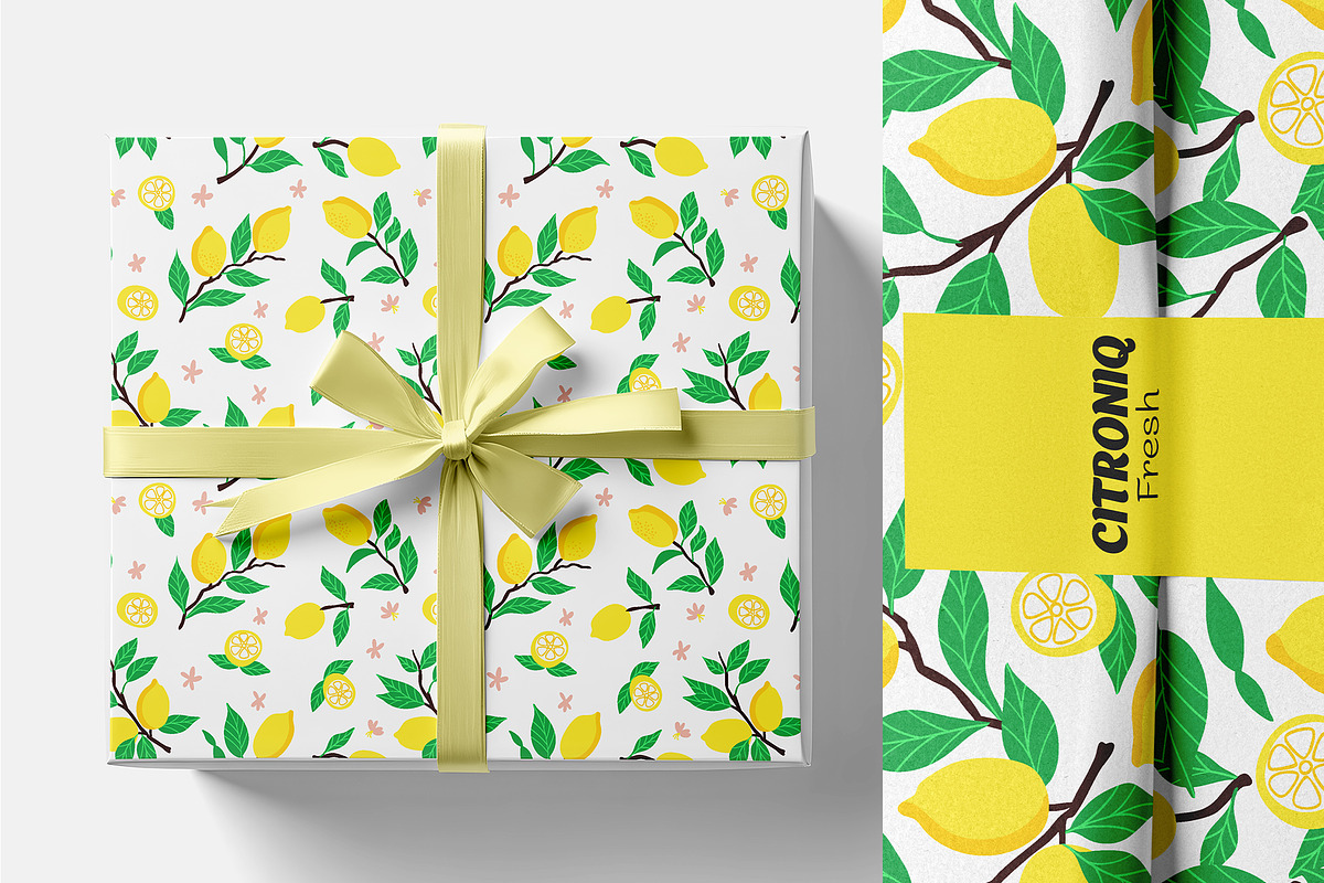 Fresh Lemon Seamless Pattern Set, a Graphic by Asya Melkonyan Patterns (Photo 7 of 14)