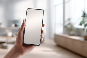 Hand with blank smartphone, a Photo by Beautiful things