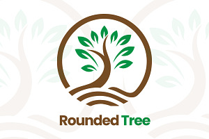 Rounded Tree Modern Vector Logo, a Branding & Logo Template by diaupplestudio