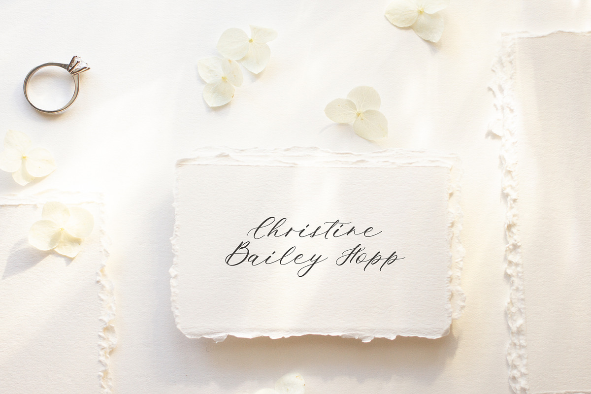 Ms. Augustine  Calligraphy Font, a Script Font by Calamar Studio (Photo 11 of 15)