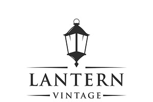 Vintage retro lantern lamp logo with, a Branding & Logo Template by LOGOCREATIVE