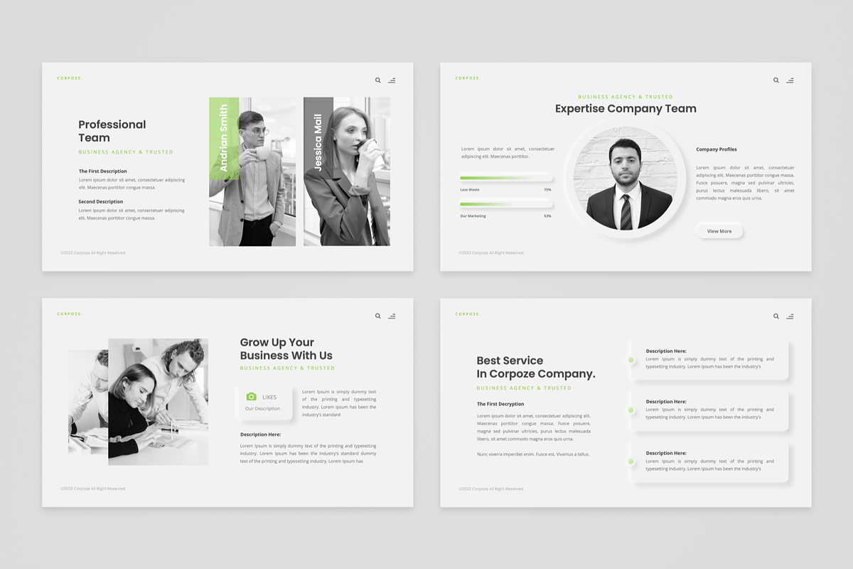 Company Profile - Googleslide, a Presentation Template by GraphauseProject (Photo 4 of 6)
