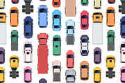 Seamless top view pattern of cars, a Pattern Graphic by Yayasya (Thumbnail 2 of 3)