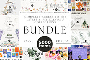 BUNDLE Vol.3 - 5000 graphics 27 in 1, a Decorative Illustration by Lana Elanor (Thumbnail 1 of 30)