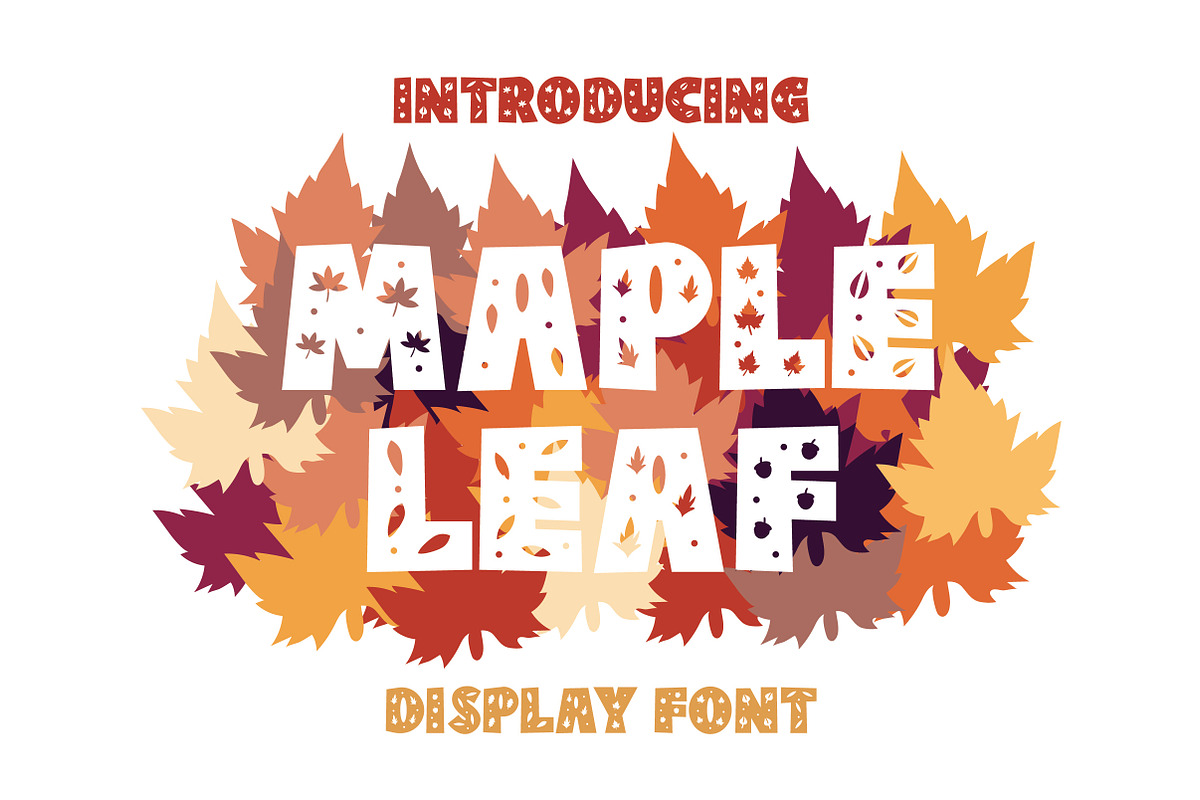 Maple Leaf, a Font by caocastudio (Photo 1 of 4)