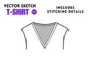 V-Neck T-Shirt, an Apparel Mockup by Doroty Dafne Designs (Thumbnail 4 of 7)