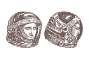 Astronaut Helmet, an Animal Illustration by alexrockheart (Thumbnail 8 of 9)