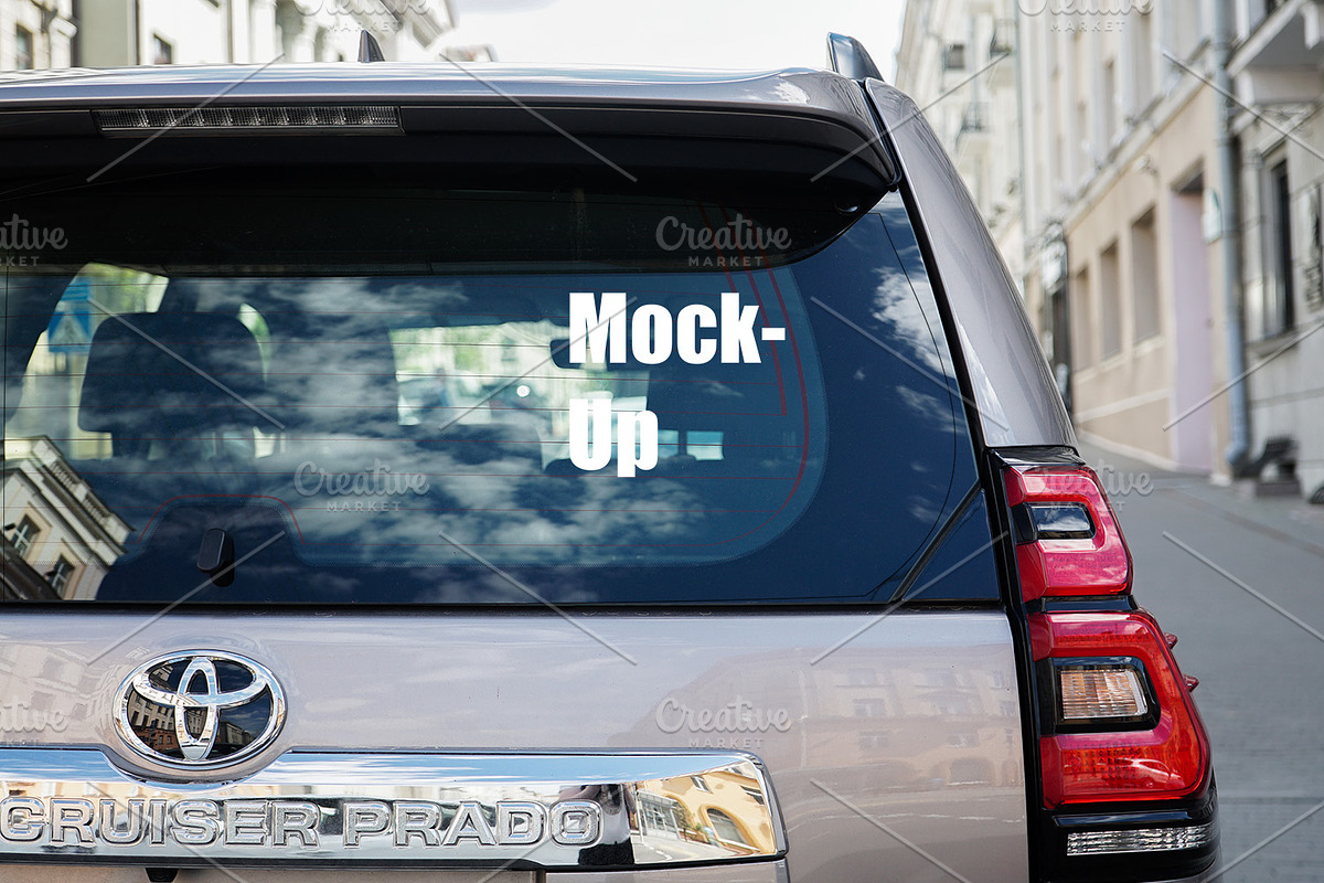 Car Window Mockups for Car Stickers, a Mockup by VetalStock (Photo 4 of 11)