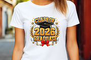 2026 Graduate Shirt SVG, a Seasonal Illustration by DreamArtGraphic (Thumbnail 4 of 5)