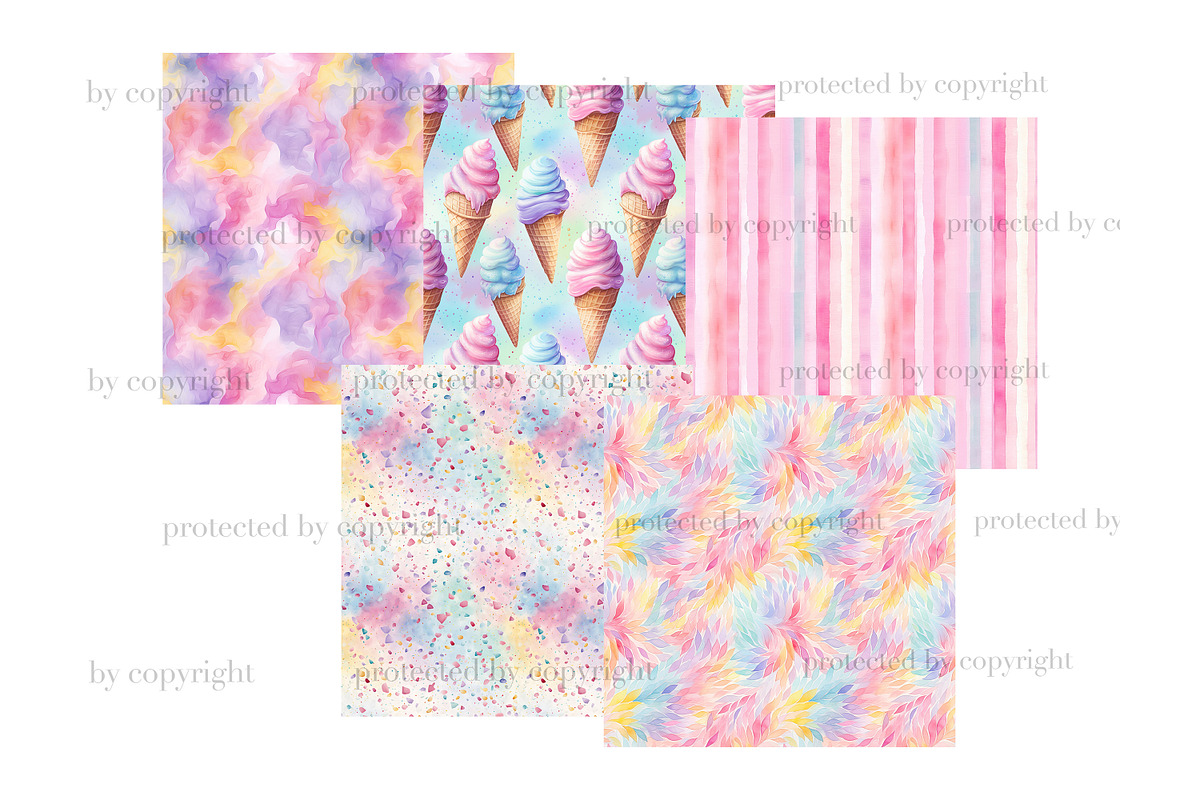 Carnival Digital Paper, a Pattern Graphic by GlamArtZhanna (Photo 3 of 4)