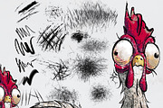 Chicken Scratch Procreate Brushes, a Brush Add-On by Annex1 (Thumbnail 2 of 4)