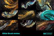 Glitter Brush strokes. 68 images, a Decorative Illustration by Handmadefont (Thumbnail 5 of 14)