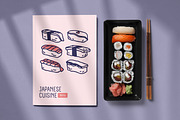 Sushi, Asian food banner, menu cover, a Food Illustration by Good Studio (Thumbnail 4 of 6)