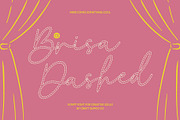 CS Brisa Dashed, a Script Font by Craft Supply Co. (Thumbnail 1 of 8)