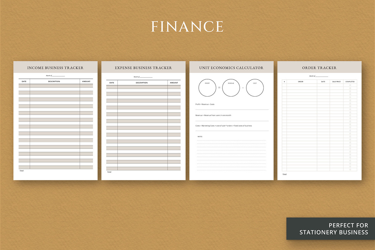 Business planner, a Stationery Template by Anatartan Design (Photo 6 of 7)