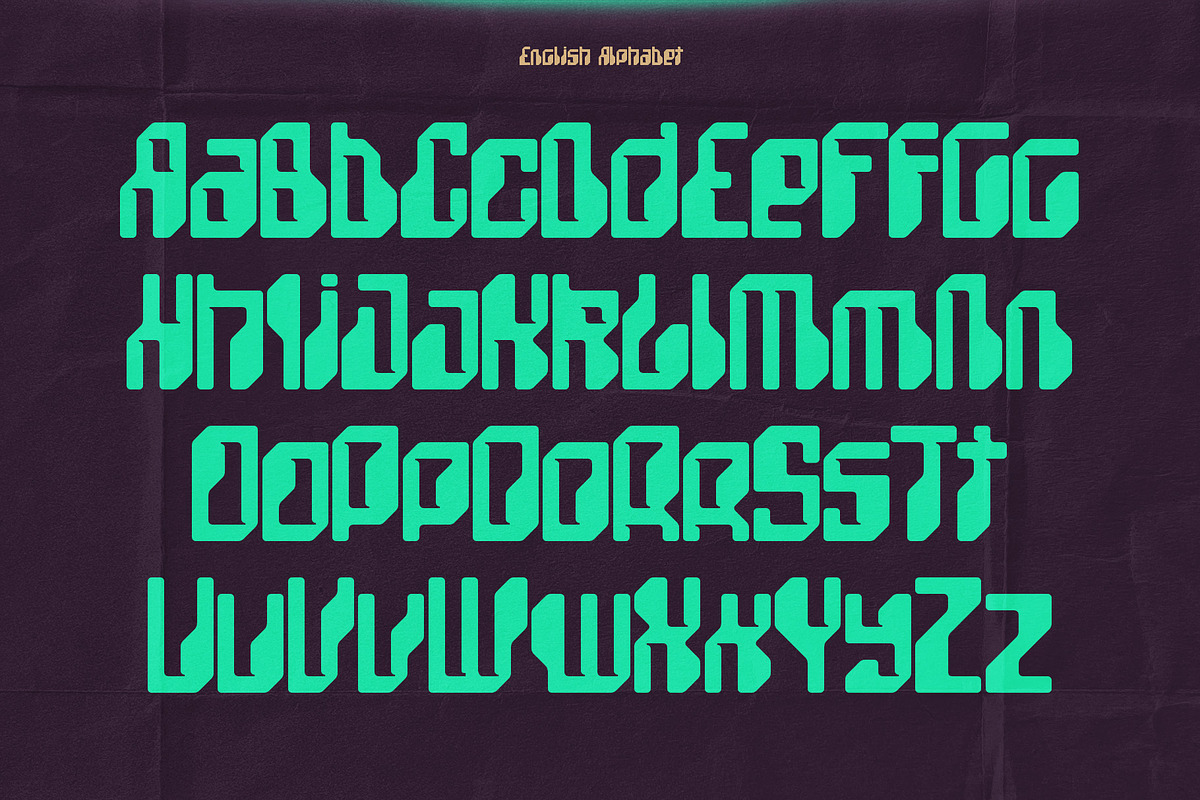 TechCore - Vintage Cyber Font, a Sans Serif Font by Gleb Guralnyk (Photo 5 of 6)