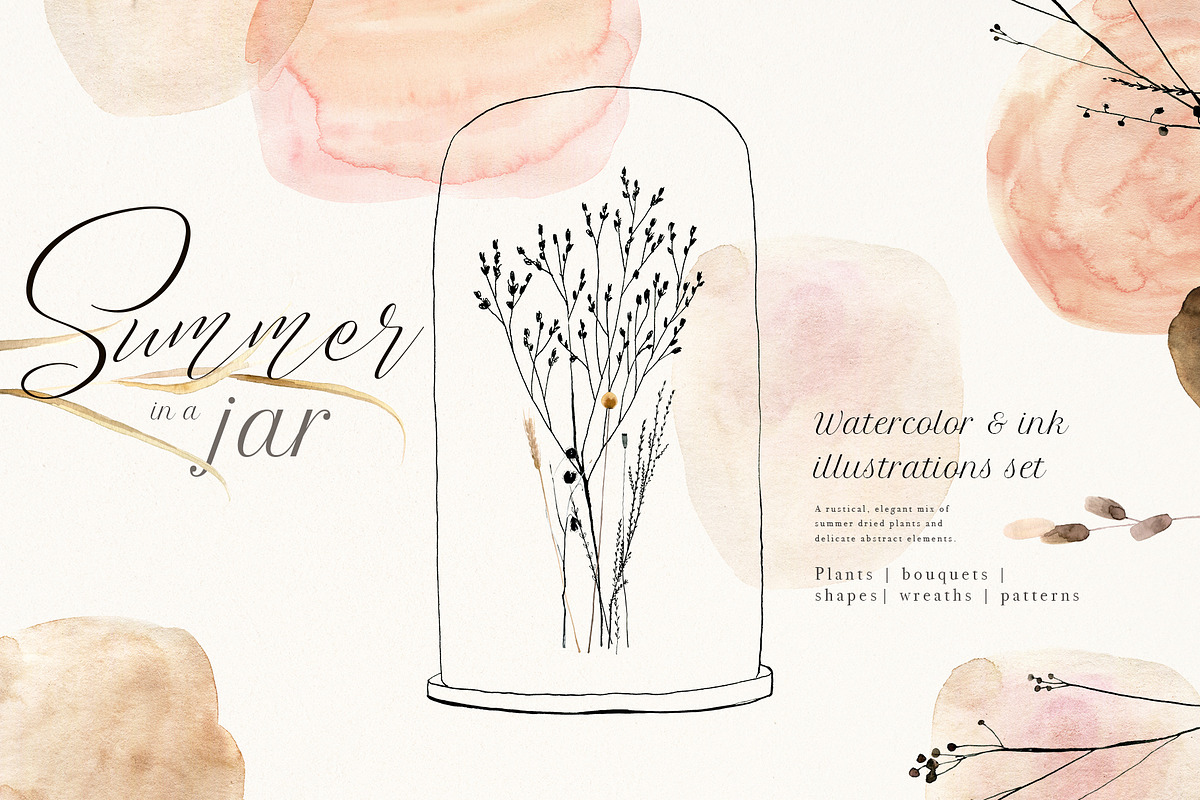 Summer in a jar | Watercolor set, a Decorative Illustration by Bibela (Photo 1 of 11)