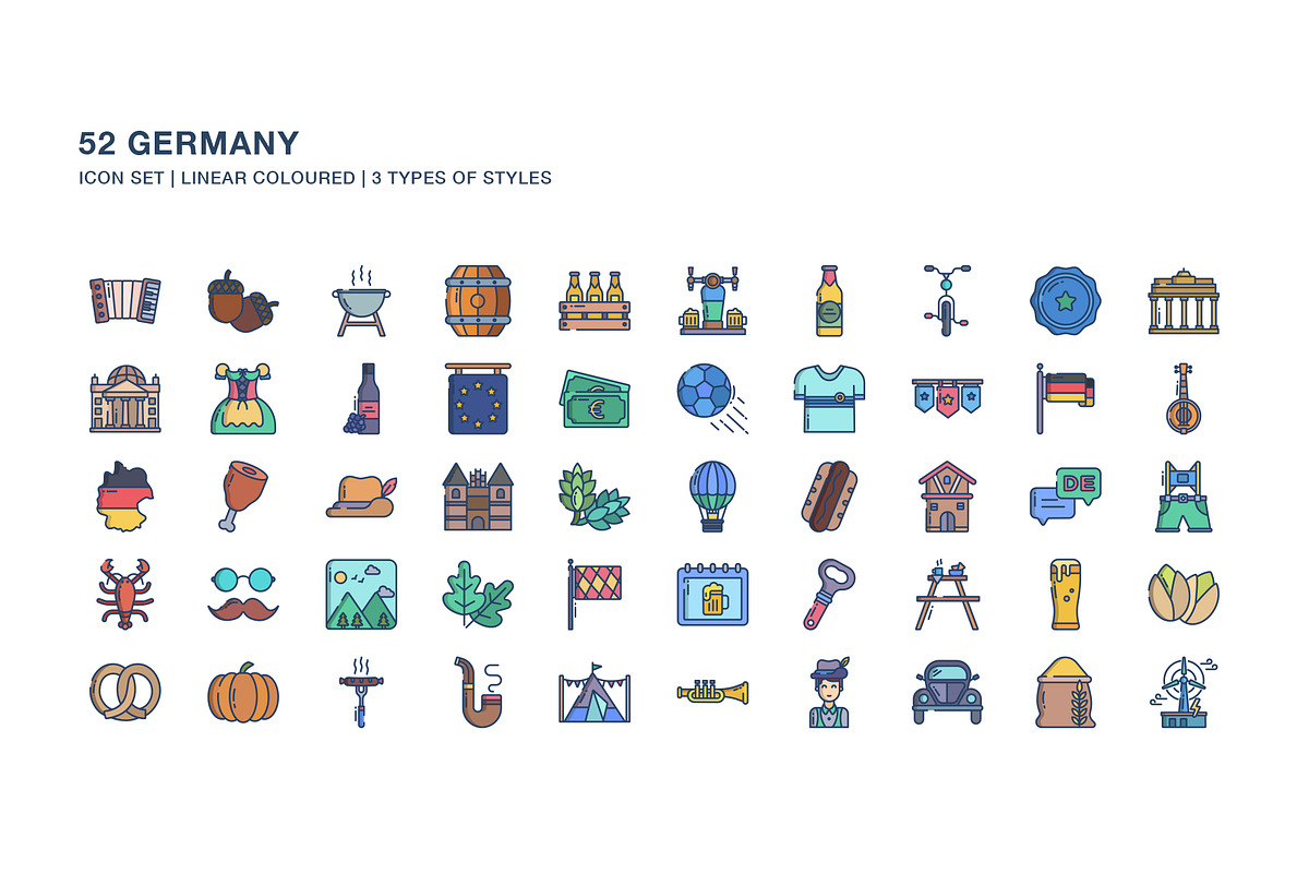 Germany country icon set, an Icon by Icongeek26 (Photo 4 of 4)