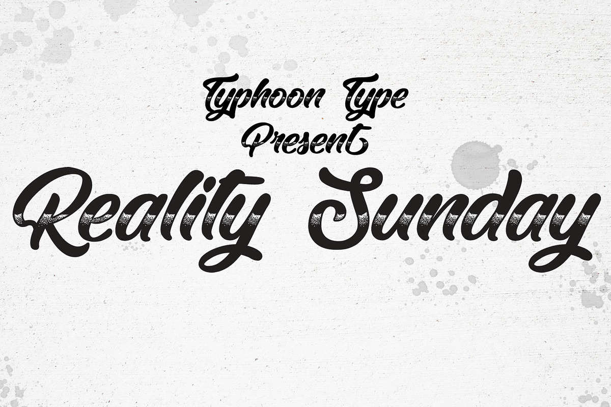 Reality Sunday font