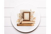 Watercolor White Books and Frames, a Seasonal Illustration by Designworld (Thumbnail 8 of 8)