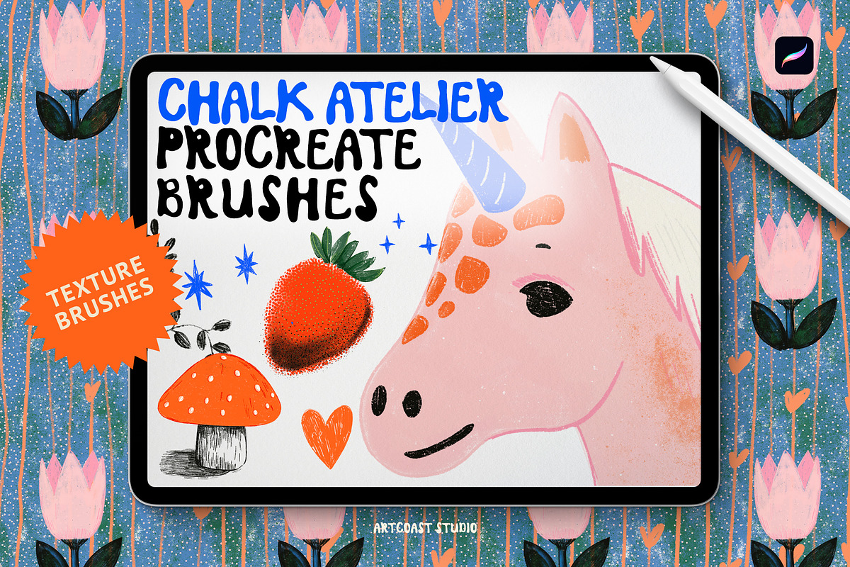 Chalk Atelier Procreate Brushes, a Brush Add-On by Spasibenko Art (Photo 5 of 7)